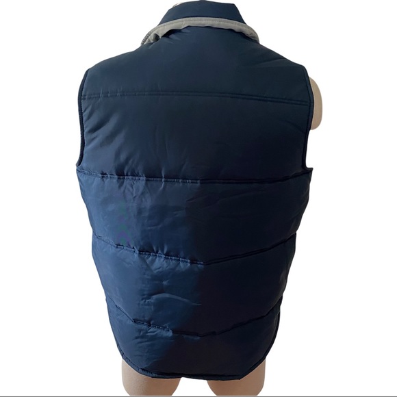 Vtg 80s Active Generation Blue Ski Puffer Vest XL - Picture 4 of 11